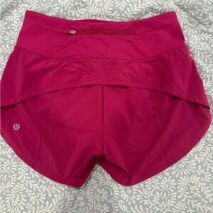 lululemon athletica Women's Magenta Athletic Shorts